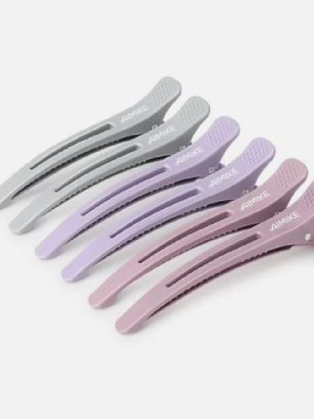 AIMIKE Morandi Sectioning Hair Clips Set (6-Pack) – Crease-Free